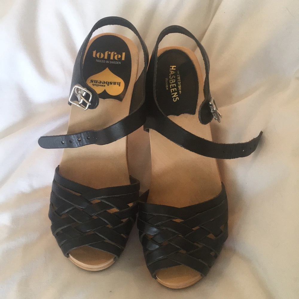 Swedish Hasbeens Black high heel